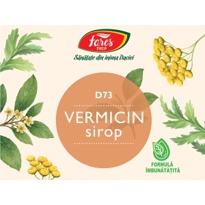 Sirop din plante medicinale Vermicin D73, 250 ml, Fares - Img 2