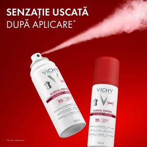 Spray antiperspirant pentru femei impotriva mirosurilor neplacute Clinical Control 96H, 125 ml, Vichy - Img 2