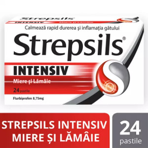 Strepsils Intensiv miere si lamaie, 8,75 mg, 24 pastile, Reckitt - Img 1