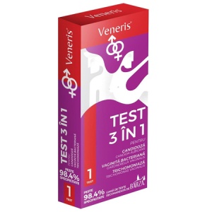Test 3 In 1 Unisex Candidoza, Vaginita, Trichomoniaza, 1test, Veneris