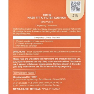 TIRTIR Mask Fit AI Filter Cushion 21N Ivory, 18 g - Img 3