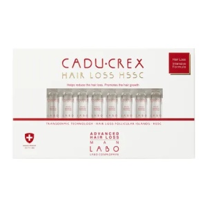 Tratament Cadu-Crex pentru căderea severă a părului pentru bărbați, 20 fiole, Labo