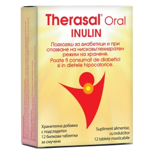 Vedra Therasal Oral cu Inulină, fără zahăr, 12 tablete masticabile