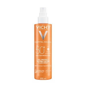 Vichy Capital Soleil Cell Protect Spray Fluid Invizibil SPF50+, 200 ml - Img 1