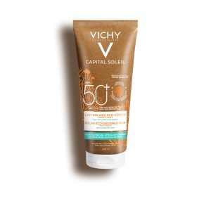 Vichy Capital Soleil Eco-Milk Lapte pentru protectie solara SPF 50+, fata si corp, 200 ml - Img 1