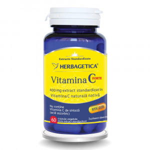 Vitamina C Forte 400mg x 60cps (Herbagetica)