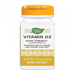 Vitamina D3 2000 UI Nature s Way, 120 capsule, Secom - Img 2