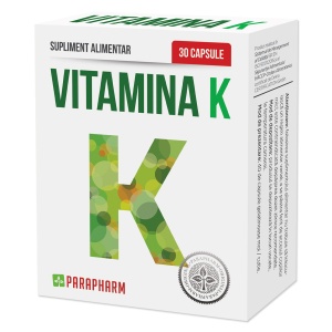 Vitamina K 100 µg, 30 capsule, Parapharm