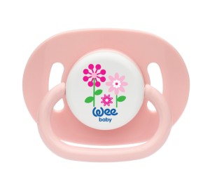 WEE BABY Suzeta din silicon rotunda cu tipar nr.1 -829 - Img 1