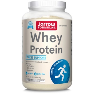 Whey Protein Unflavored 908 g, Jarrow Formulas, Secom