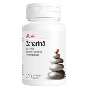 Zaharină, 100 comprimate, Alevia