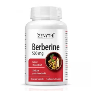 Zenyth Berberine 500 mg extract de dracila (98% berberina), 60 capsule