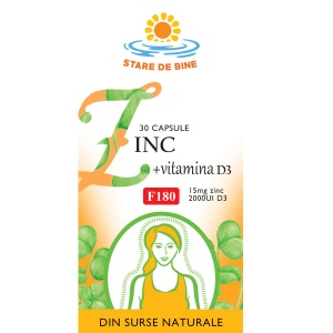 Zinc cu Vitamina D3, 30 capsule, Fares - Img 2