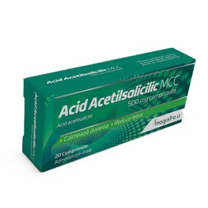 Acid Acetilsalicilic 500 mg, 20 comprimate – Magistra