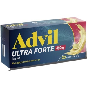 Advil Ultra Forte 400 mg, 20 capsule moi – GSK - Img 1