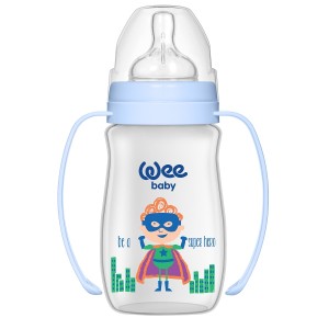 Biberon 250ml gura larga si maner - cod 138, Wee Baby - Img 2