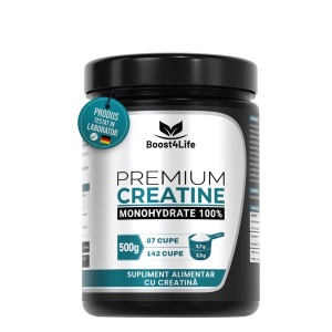 Boost4Life Premium Creatine Monohydrate 100%, pulbere, 500 g