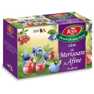 Ceai cu Merisoare si Afine, 20 plicuri – Fares - Img 1