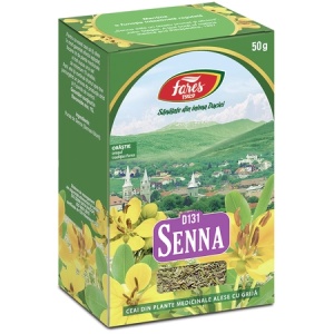 Ceai Senna Frunze, D131, 50 g, Fares - Img 1