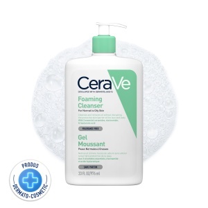 CeraVe Gel de curatare spumant, piele normal-mixta, 976 ml - Img 2