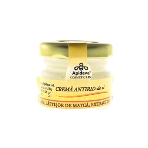 Cremă antirid cu Miere, Lăptișor de Matca și Extract de Salcâm, 30ml, Apidava