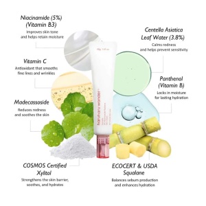 Cremă gel pentru față cu Centella și Niacinamidă 5% Haruharu Wonder, 40 g - Img 2