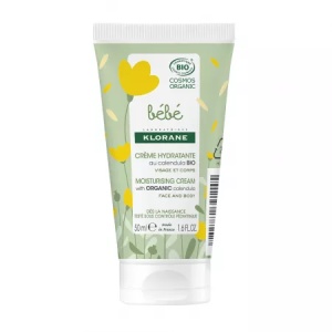Crema hidratanta bio pentru corp si fata, 50 ml, Klorane Bebe