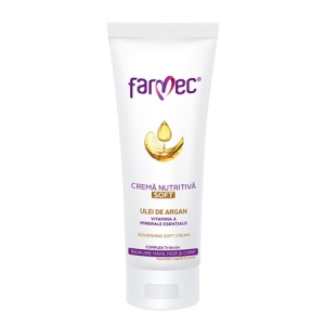 Cremă nutritive cu ulei de argan Soft, 150 ml, Farmec