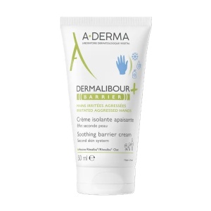 Cremă protectoare pentru mâini iritate Dermalibour+ Barrier, 50 ml, A-Derma