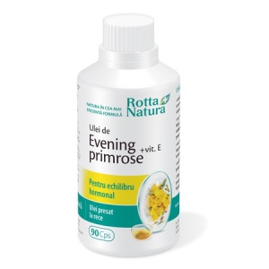 Evening Primrose + Vitamina E, 90 capsule, Rotta Natură