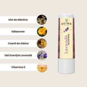 Faunus Balsam Buze Lavanda, 5ml - Img 2