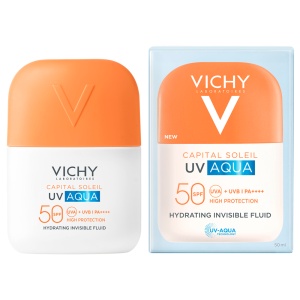 Fluid Hidratant Invizibil cu Protectie Solara SPF 50 Capital Soleil UV Aqua, 50 ml – Vichy - Img 4