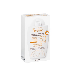 Fluid mineral pentru protectie solara SPF 50+, 40 ml, Avene