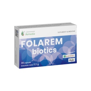 Folarem Biotics, 30 capsule, Laboratoarele Remedia