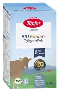 Formula de lapte praf Bio Kinder +12 luni, 500 grame, Topfer - Img 1