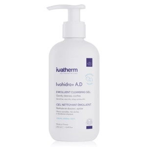 Gel de spalare emolient cu efect calmant Ivahidra+ A.D, 250 ml – Ivatherm