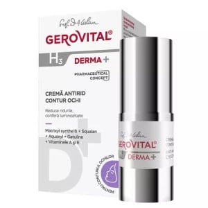 Gerovital H3 Derma+ crema antirid pentru conturul ochilor, 15 ml