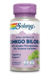 Ginkgo Biloba 60mg Solaray, 60 capsule, Secom