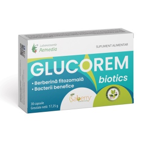 Glucorem Biotics, 30 capsule, Laboratoarele Remedia