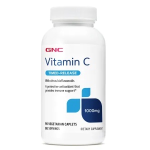 GNC Vitamina C 1000 mg cu Bioflavonoide – 90 Tablete Vegetale - Img 1
