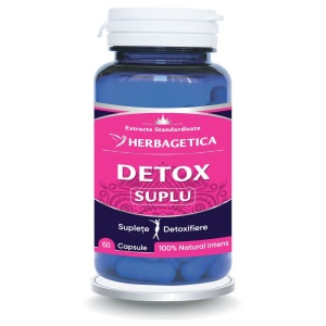 Herbagetica Detox Suplu, pachet 2 x 60 capsule
