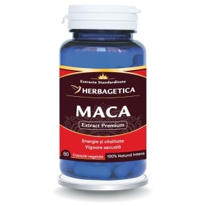 Herbagetica Maca 0.6/4:1, pachet 2 x 60 capsule