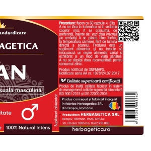 Herbagetica Man, 60 capsule - Img 3