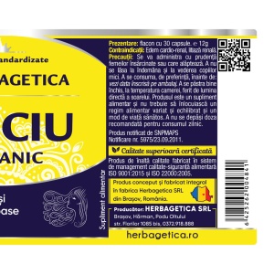 Herbagetica Siliciu Organic, 30 capsule - Img 3