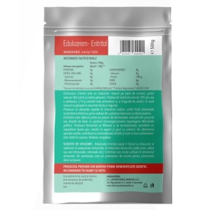 Indulcitor natural Edulcorem Eritritol, 500 g – Laboratoarele Remedia - Img 2