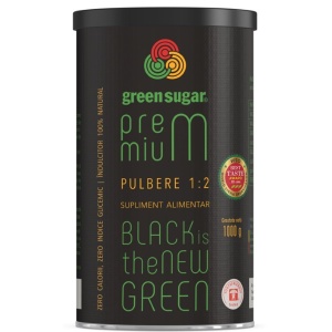 Îndulcitor pulbere Green Sugar Premium 1:2, 1000 g, Laboratoarele Remedia
