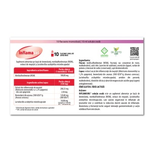 Inflamasol solutie orala, 10 ml x 10, Dr. Phyto - Img 2