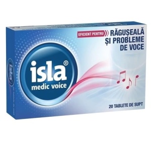 Isla Medic Voice cu aromă de cireșe, 20 tablete de supt, Engelhard