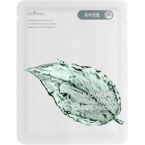 ISNTREE Mugwort Calming Gauze Masca de fata 23 gr - Img 1