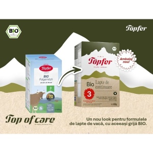 Lapte praf +10 luni Bio 3, 600 g, Topfer - Img 3